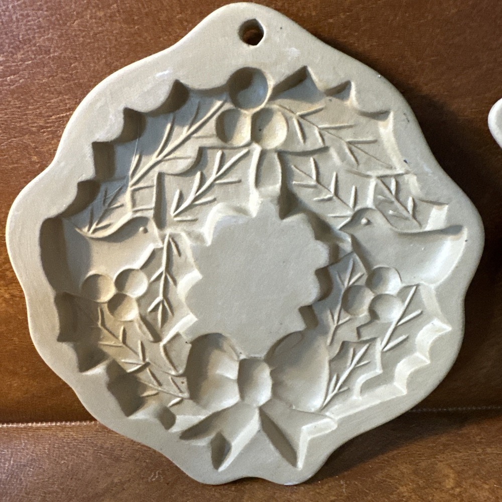 Lot 4 Brown Bag Cookie Molds 80's + 1 Pampered Chef From 1991 5 Total Lot - Picture 8 of 11